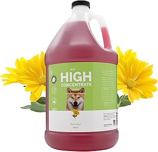 Bark2Basics High Concentrate Dog Shampoo, 1 Gallon - All Natural Ingredients, Deep Cleaning, 32:1 Concentration, Fresh Scent, Moisturizing, Super Concentrated