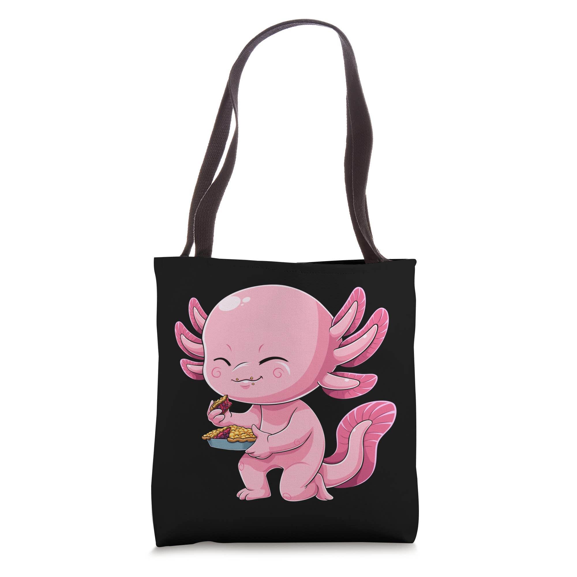 GoshWowAxolotl Pie Day Cherry Crumble Pie Baker Mexican Salamander Tote Bag