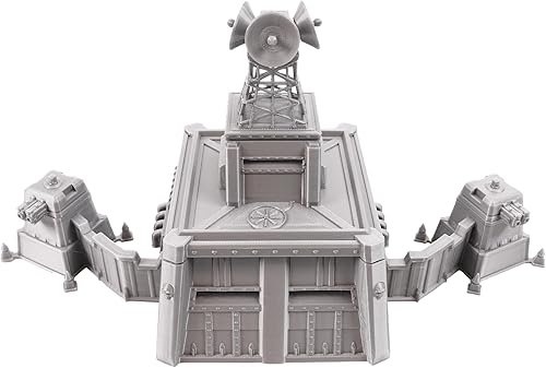 Miniatura 4 de Tabletop Terrain Fortificación blindada por escenario de guerra para juegos de guerra y juegos de rol Miniaturas de 1.102 in y 1.260 in