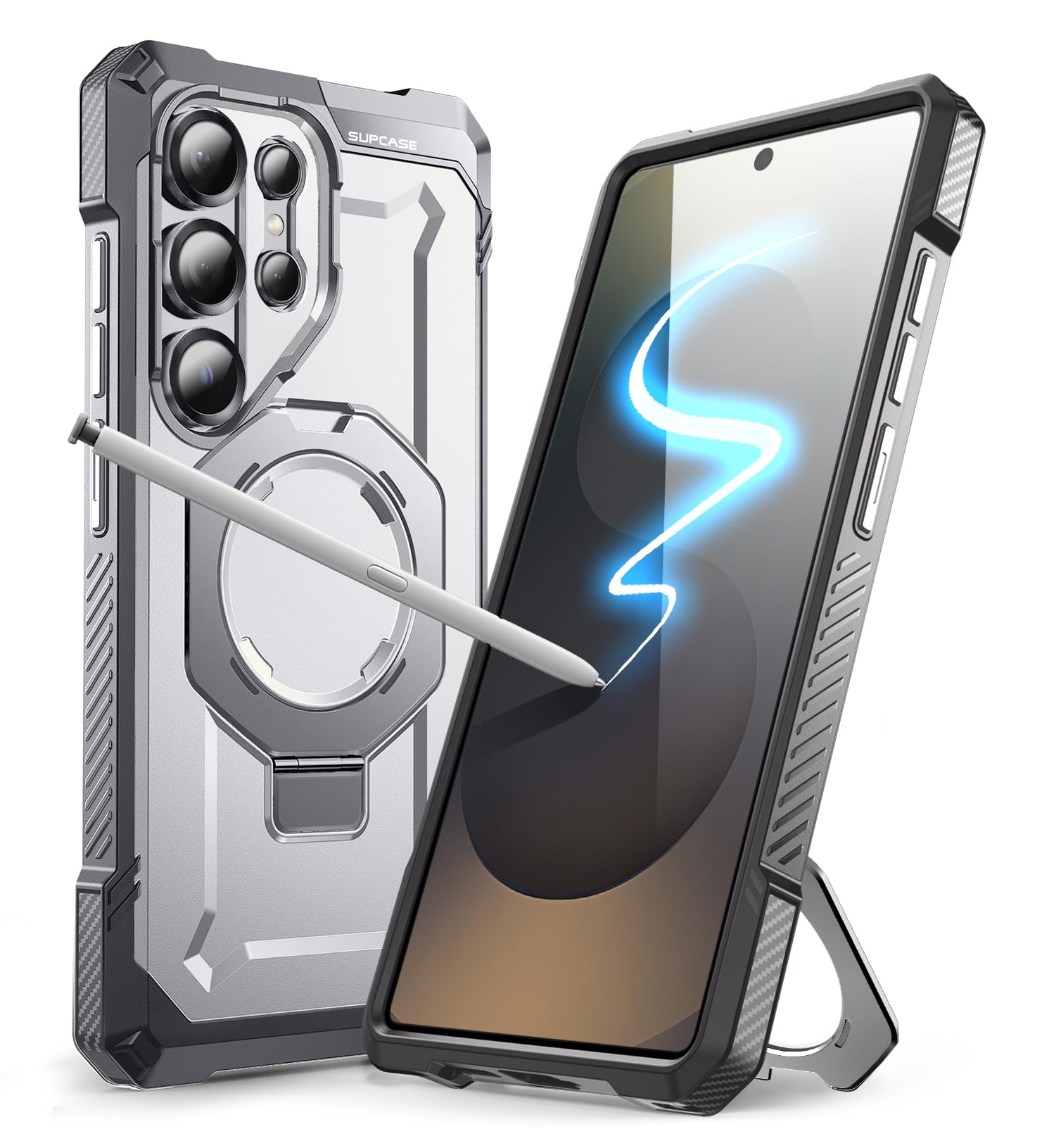 SUPCASE for Samsung Galaxy S25 Ultra Case with Stand (Unicorn Beetle Grip), [S Pen Friendly] [Compatible with MagSafe] [Military-Grade Protection]