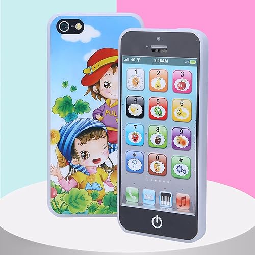 Miniatura 8 de Juguete de teléfono móvil para niños pequeños, juguete de aprendizaje educativo para teléfono celular, divertido para niños, bebé, niños, negro