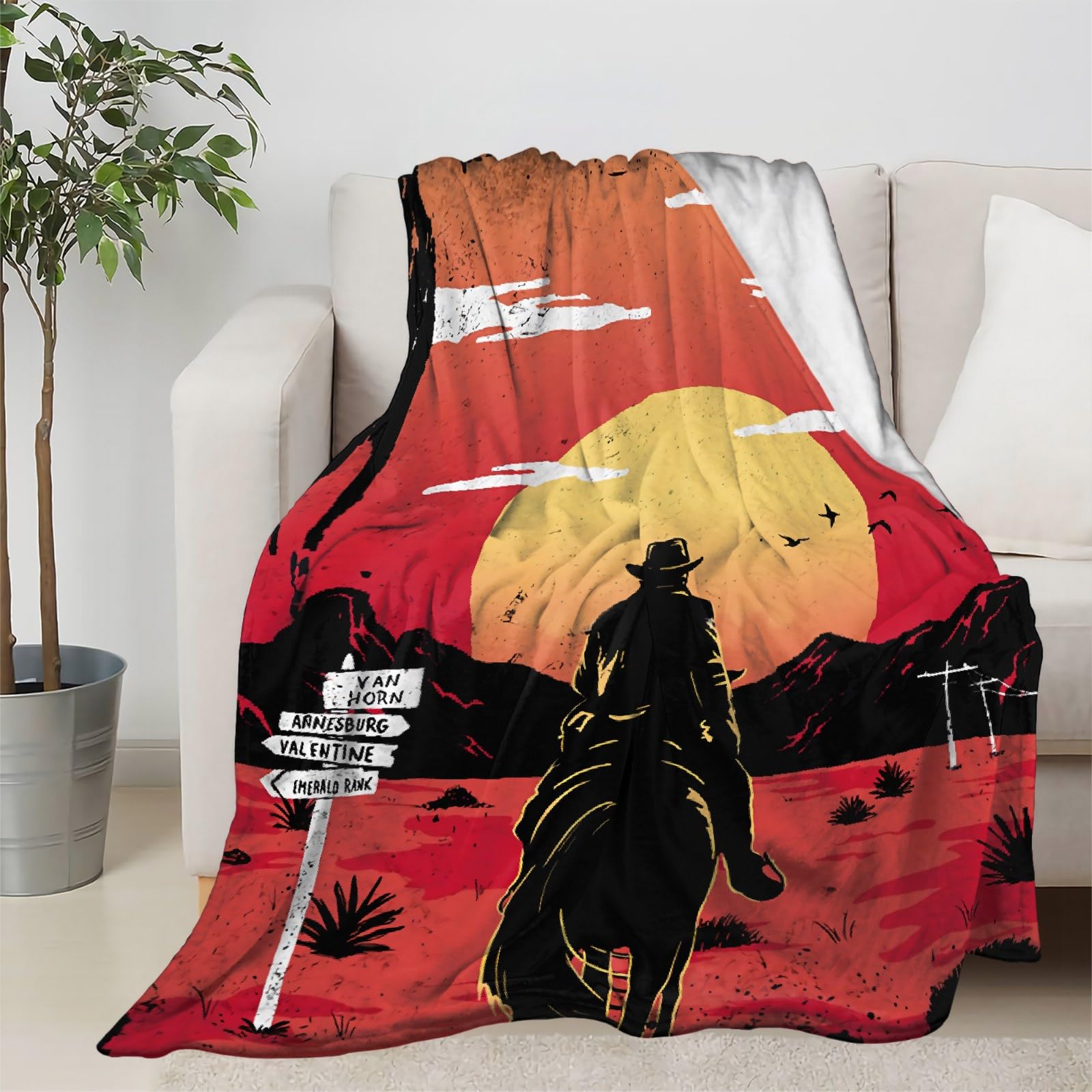 Überwurfdecke Mit Böser-Blick-Muster – Superweich, Flauschig, 152x203 Cm, Für Couch, Bett & Camping