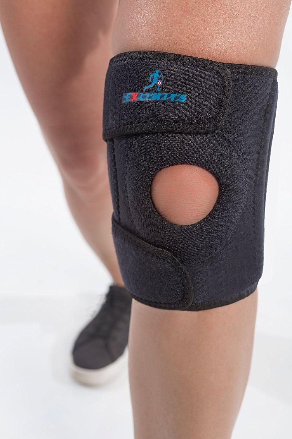 KNEE BRACE PAIN RELIEF For men and women, Adjustable Brace, Knee Support, Knee Stabilizer and Knee Protector for Arthritis or Injury - Open Patella Wrap Type + E.book + Rsistance band