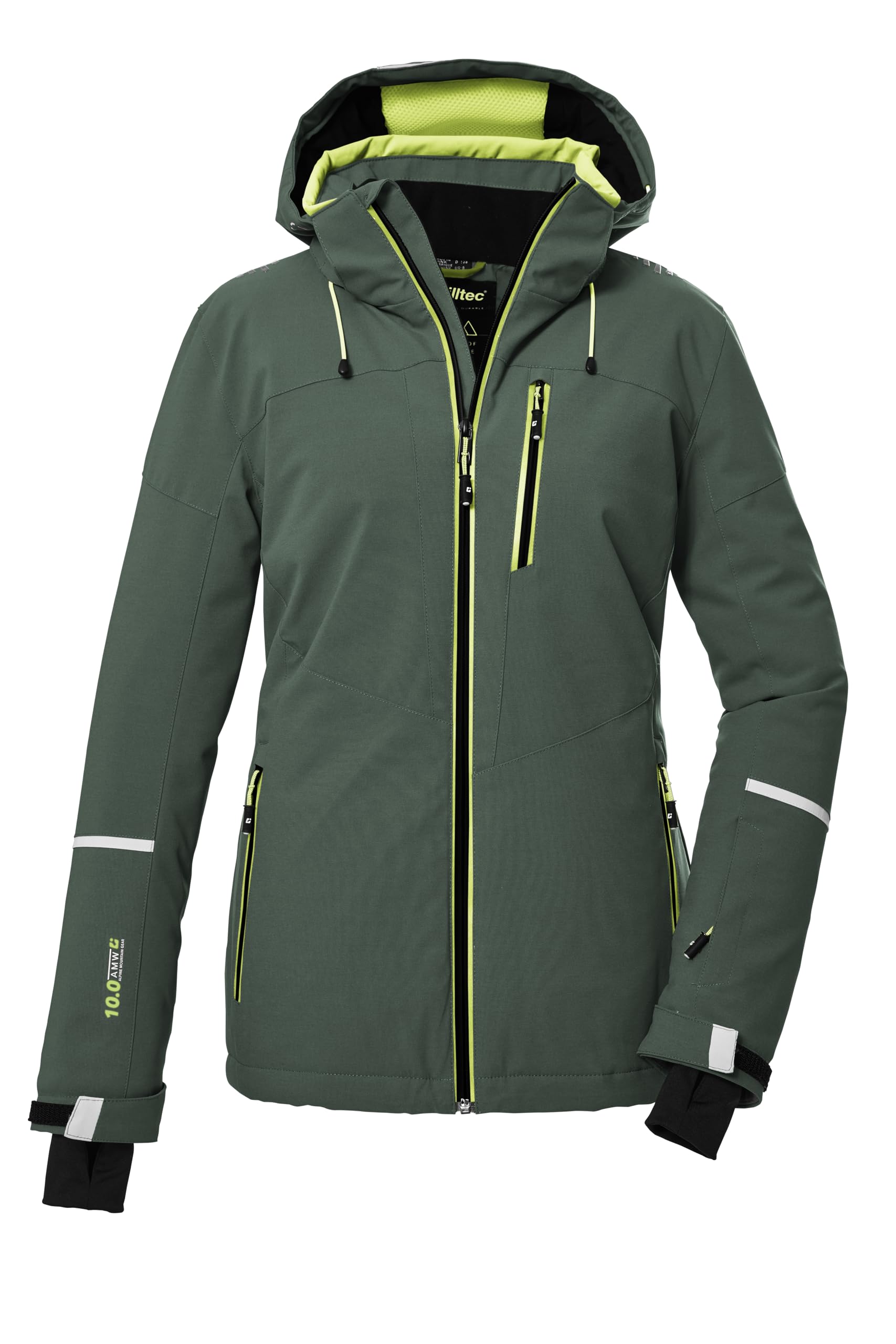 Killtec Damen Ksw 81 Wmn Ski Jckt Skijacke/Funktionsjacke mit abzippbarer Kapuze und Schneefang