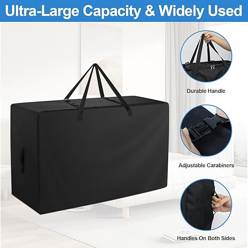 Miniatura 4 de Bolsa de colchón plegable, tela Oxford 600D resistente para colchón de cama de invitados de tres pliegues (se adapta a colchones estrechos de 4