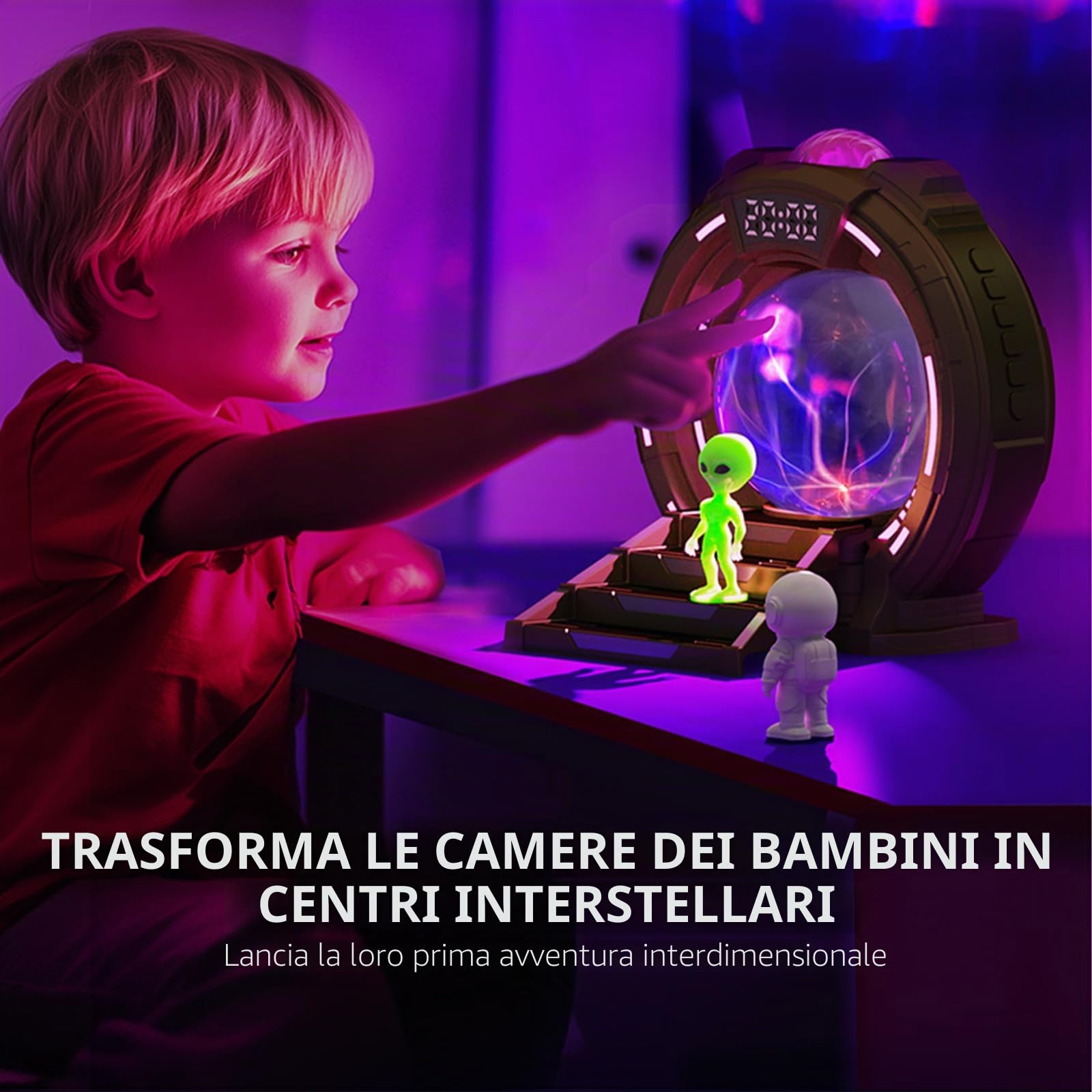 Gemmac Proiettore Galassia con Altoparlante Bluetooth, Proiettore Stelle Soffitto Lampada Aurora Boreale Macchina Rumore Bianco Sveglia Digitale Decorazione Camera da Letto per Adulti Regalo Natale