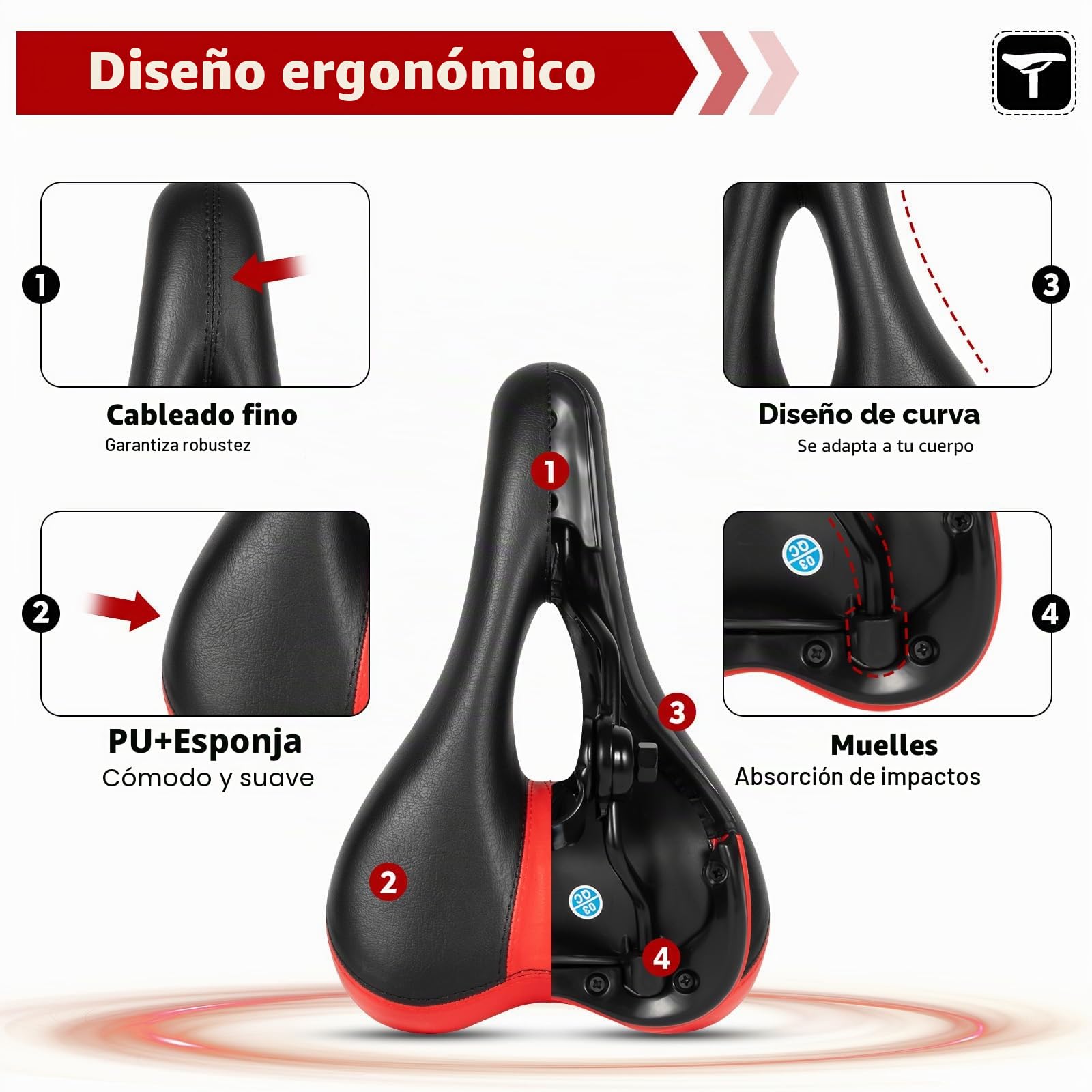 Sillín universal para scooter eléctrico, 45 – 65 cm, altura ajustable, asiento para scooter eléctrico Xiaomi M365 y Xiaomi M365 Pro