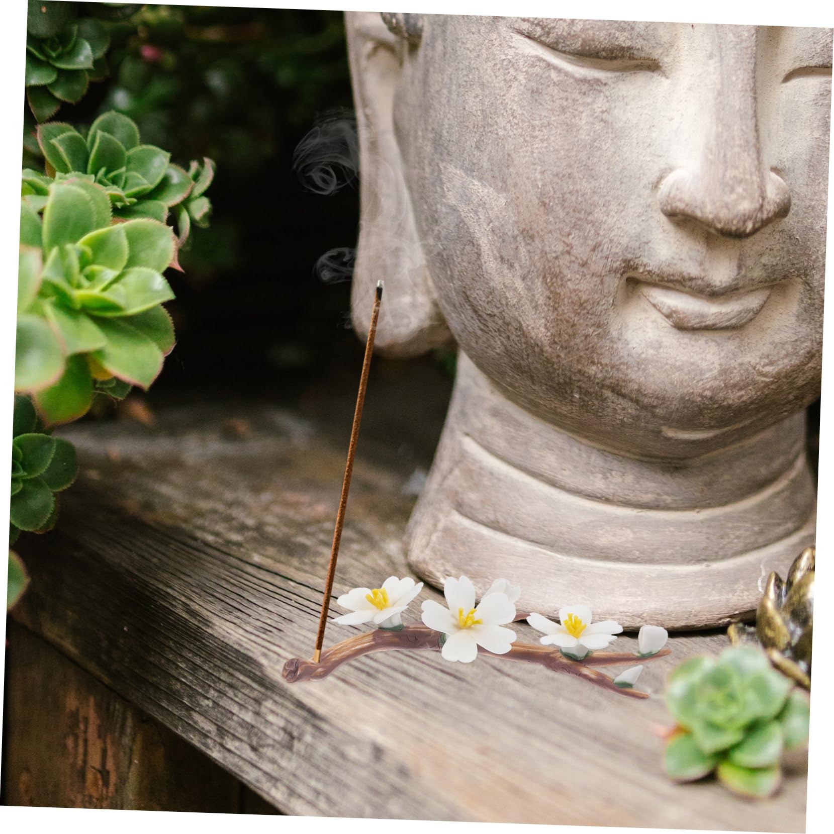 5stücke Ceramic Flower Branch Räucherstäbchenhalter Handgefertigte Dekorative Aromatherapie Für Büro Yoga Und Meditation Für Zu Besonderen Anlässen