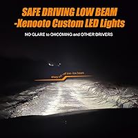 Vista 2 de Xenooto Bombillas LED para faros delanteros Kenworth T660 T680 T700 2008 2009 2010 2011 2012 2013 2014 2015 2016 2017 2018 2019 2020 2021 2020 2021