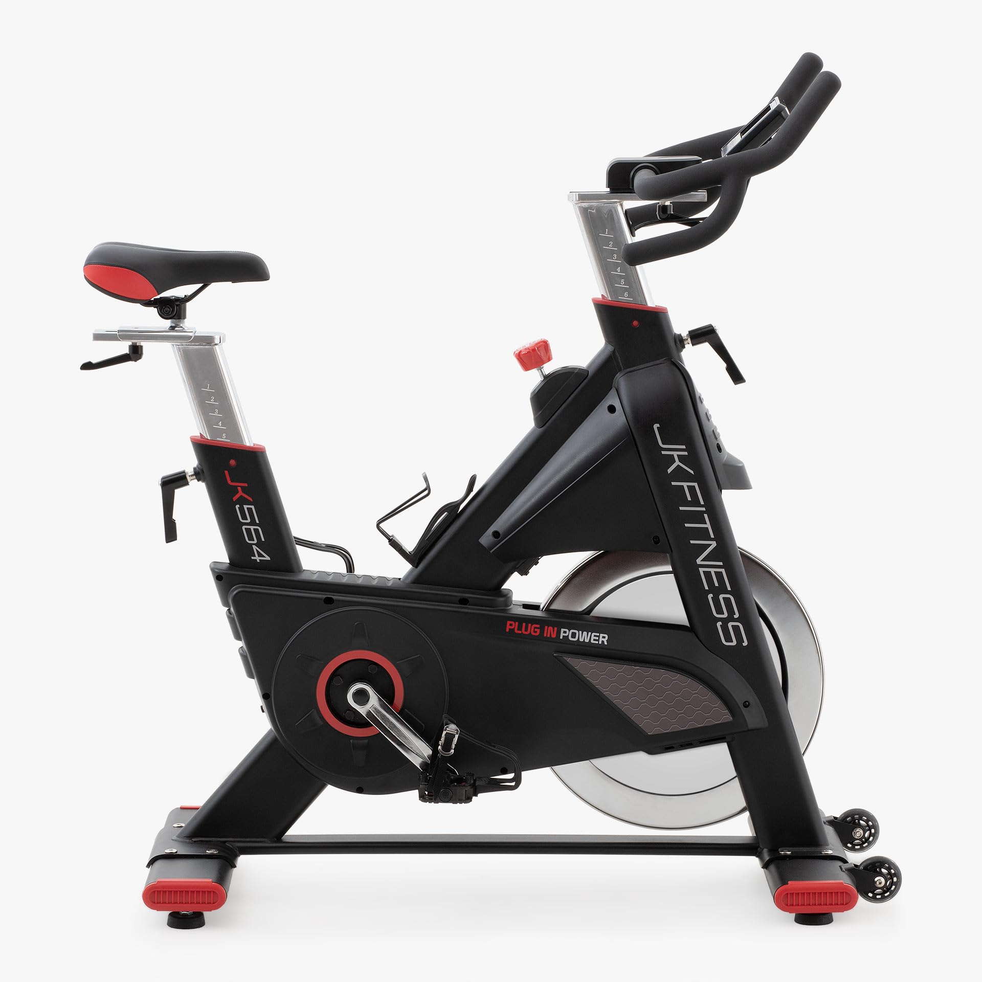 Diamond JK564【Spin Bike Elettromagnetica con Volano 22 Kg】Cyclette Professionale da Casa, Resistenza Regolabile, Display LCD, Connessione APP Zwift & Kinomap, Pedali SPD, Freno Emergenza, Peso Max 15