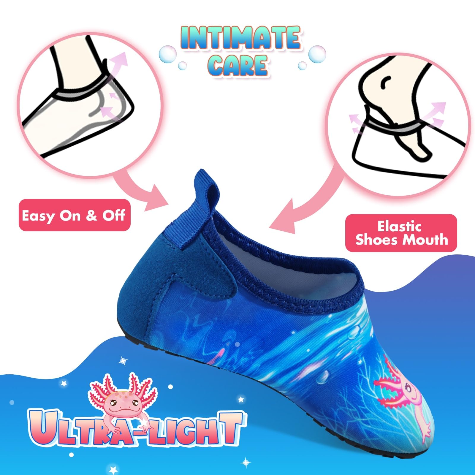 Zapatillas de Playa Niño Niña Descalzas de Secado Rápido Malla Suave Zapatos de Agua