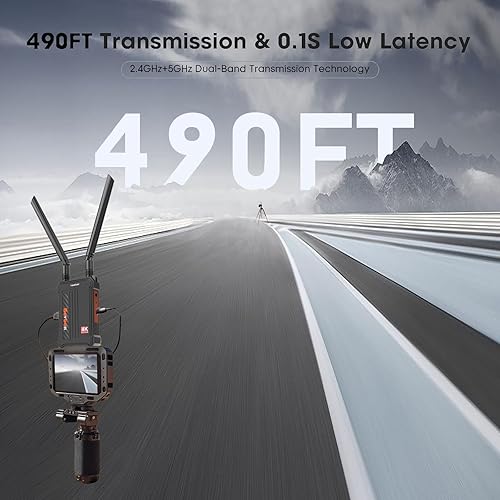 Miniatura 9 de Transmisor y receptor HDMl inalámbrico 4K 3840X2160P30Hz Full HD Kit de extensor HDMl inalámbrico 490 pies con bucle HDMI Low Latcney Streaming Form