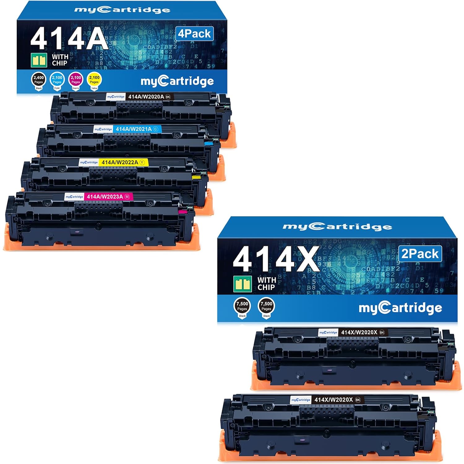 myCartridge 414A-4P and 414X-2P Bundle (6-Pack)
