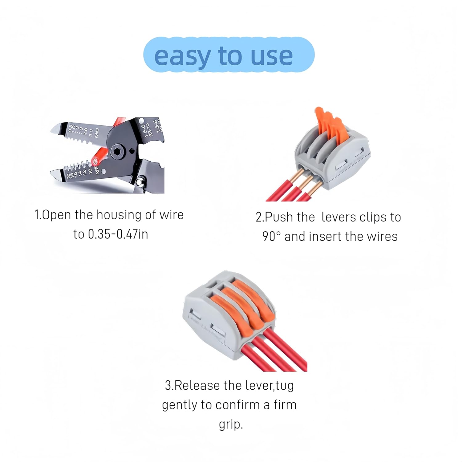 53pcs Quick Wiring Cable nut Terminal kit, Compact Splicing Wire Connector 2/3/4/5Port, Multiple Types Nut Electrical Circuit Inline Splices 28-12 AWG