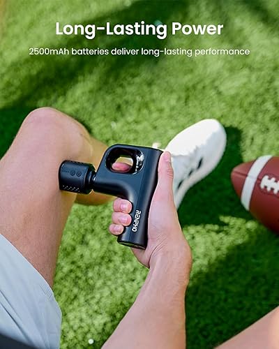 Miniatura 7 de RENPHO Active Mini Thermacool Massage Gun with Heat and Cold, Percussion Deep Tissue Back Massager Ergonomic Design with 5 Speeds for Muscle