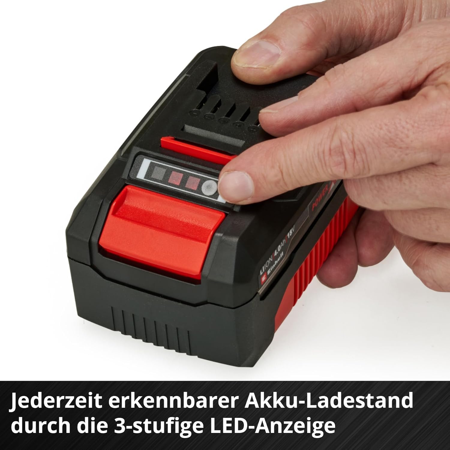 Einhell Akku-Twinpack PXC 18 V 4,0 Ah 2 Akkus Power X-Change Li-Ion ABS LED-Anzeige