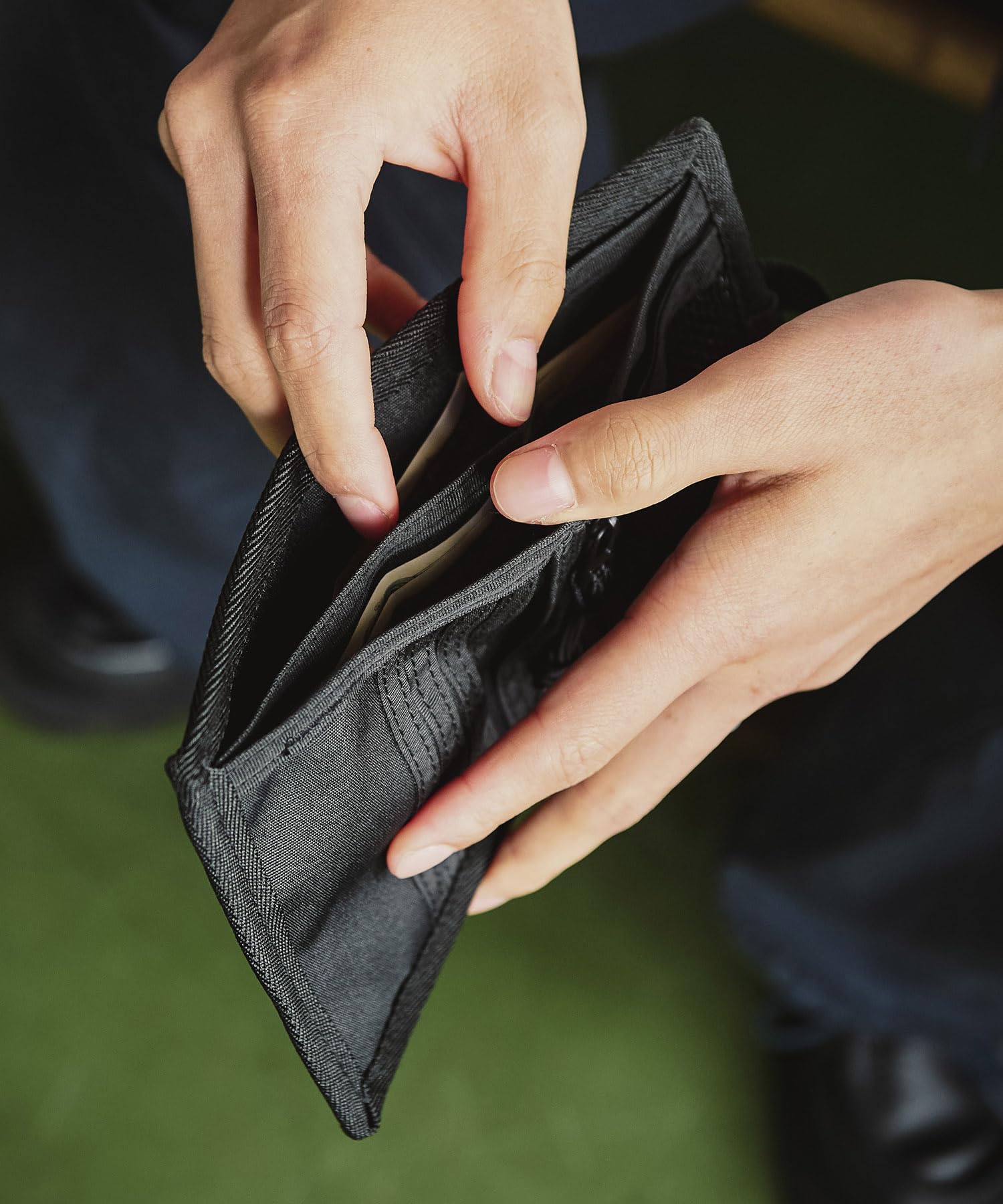 Gordon Miller 1753421 Cordura Folding Wallet Black : Amazon.com.au
