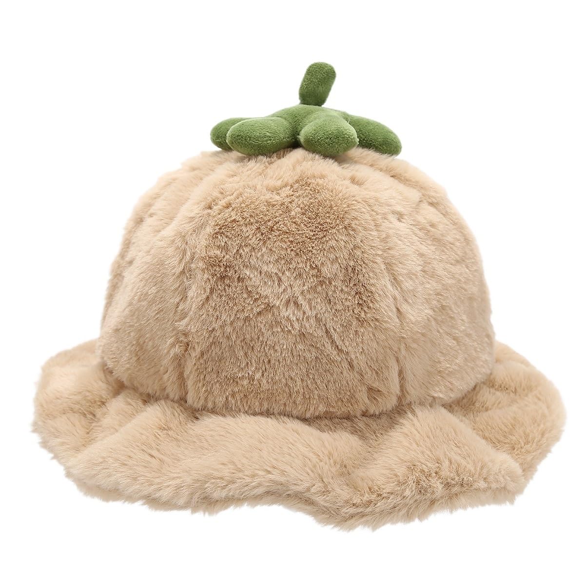 Chapeau de citrouille en peluche contre le froid, bob chaud de saison