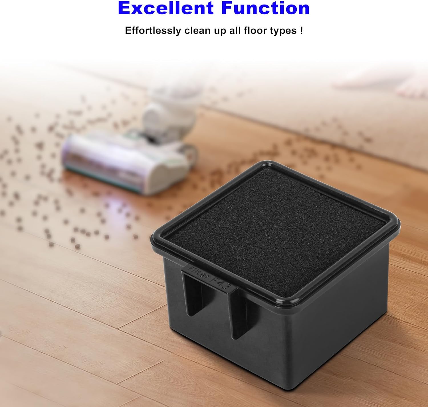 F43 Vacuum HEPA Filter Replacement Dirt Devil UD20005 UD20010 Easy Lite Cyclonic Quick Vac FOR Dirt Devil 2PY1105000 1PY1106000 HEPA Filter and Foam Filters - 2 Pack - Image 5