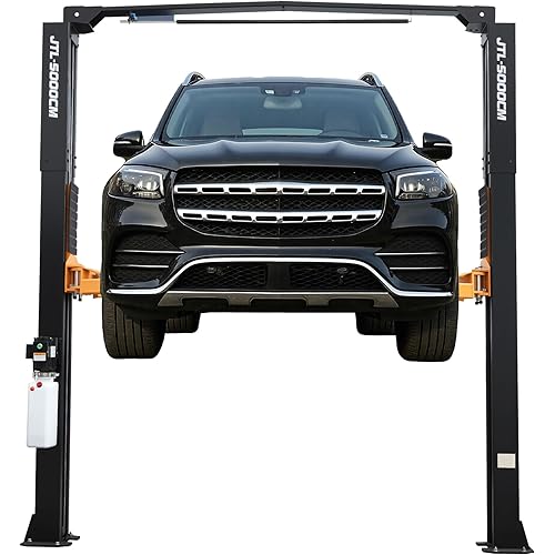 Albott 2 Post Car Lift 12000 LBS, Overhead Hydraulic Auto Vehicle Lift with 2+3 Adjustable Arms, Hoist Equipment for Truck & SUV, 220V 60HZ 1PH