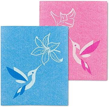Abbott Collection Hummingbird Swedish Dish Cloths