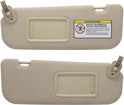 Reemplazo del parasol del lado izquierdo del conductor y del pasajero derecho compatible con Hyundai Elantra 2011 2012 2013 2014 2015 Reemplazo #