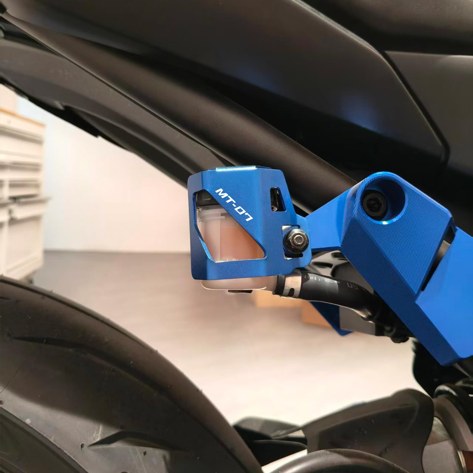Apto para MT 07 MT07 MT-07 FZ07 2014-2024 2025 2026 Accesorios de aluminio motocicleta Cubierta delantera trasera del depósito de líquido de frenos Tapa de llenado de aceite del motor
