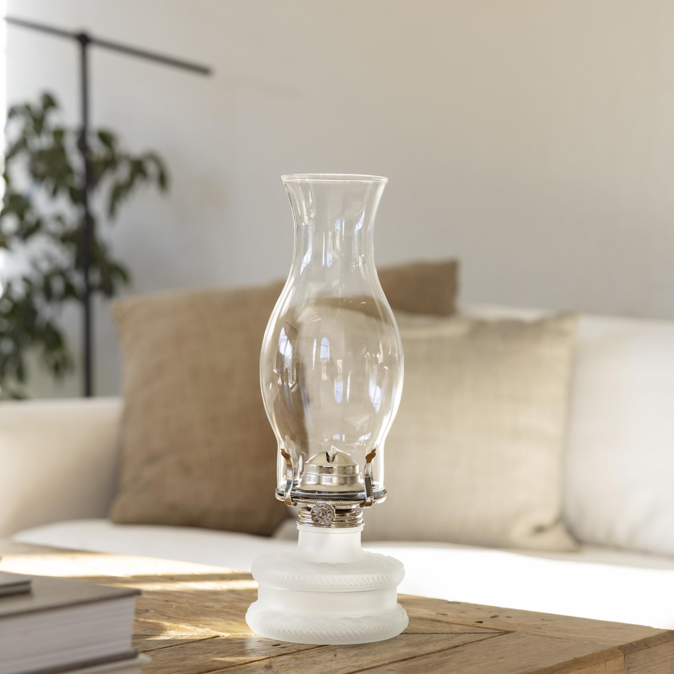 Amazon.com: Lamplight Farms 22300 Classic Oil Lamp Frosted Base