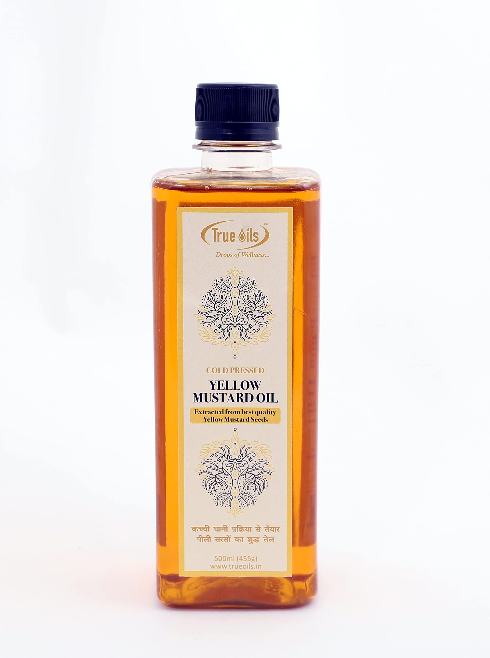 True Oils Natural Yellow Mustard Seed | Cold Pressed | Unrefined | Additive Free | Healthy Cooking Oil (500ml)