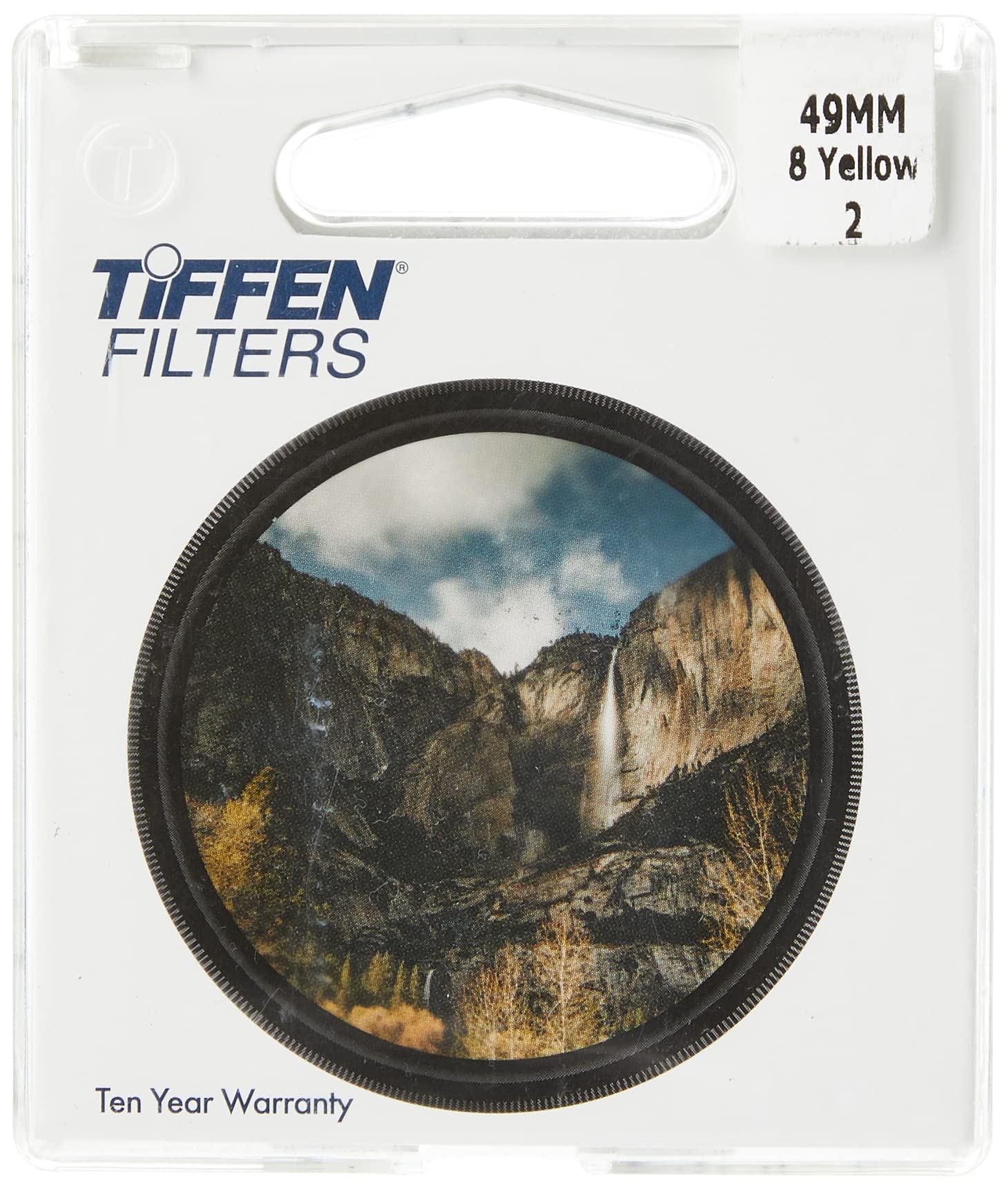 Tiffen 498Y2 - Filtro Yellow 2 (8) da 49 mm, colore: Giallo