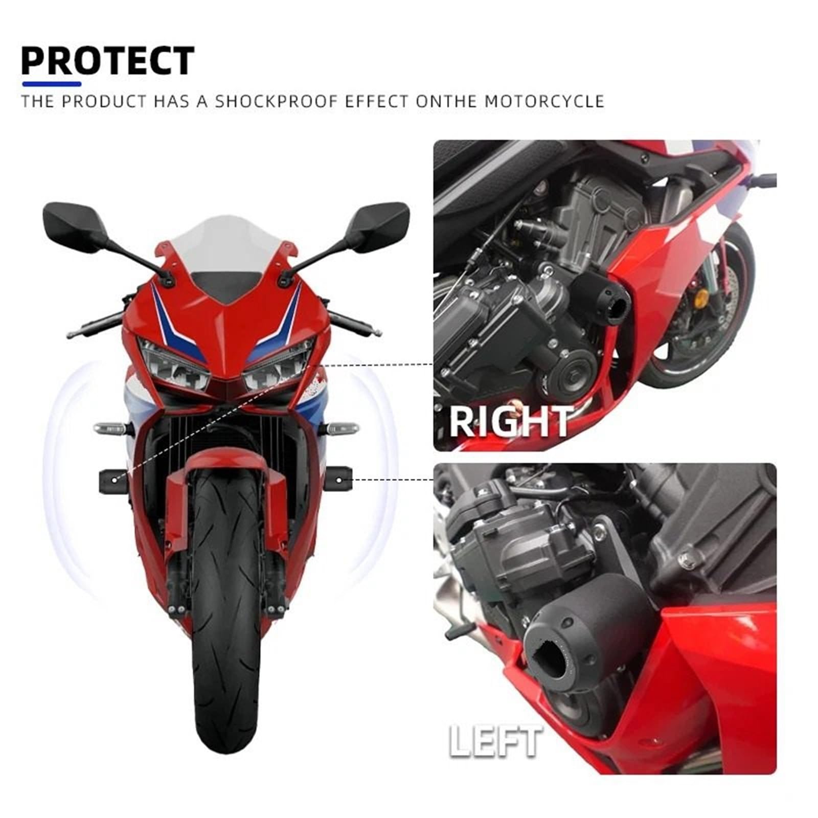 Przednie tylne koło oś widelca suwaki Pasuje Do CBR650R 2024 2025 2026 Motocykle Rama Zabezpieczająca Przed Upadkiem Suwak Owiewka Osłona Crash Pad Protector