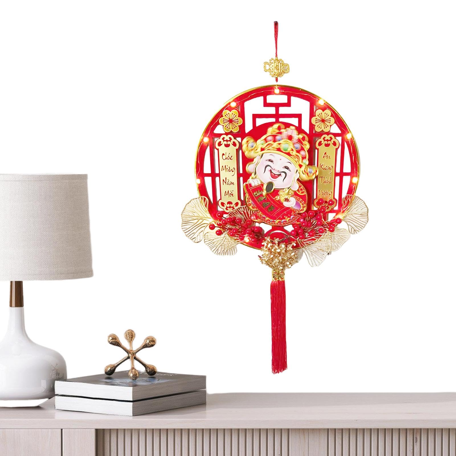 Pendentif de décoration du Nouvel An chinois raffiné et brillant pour célébrer 2025