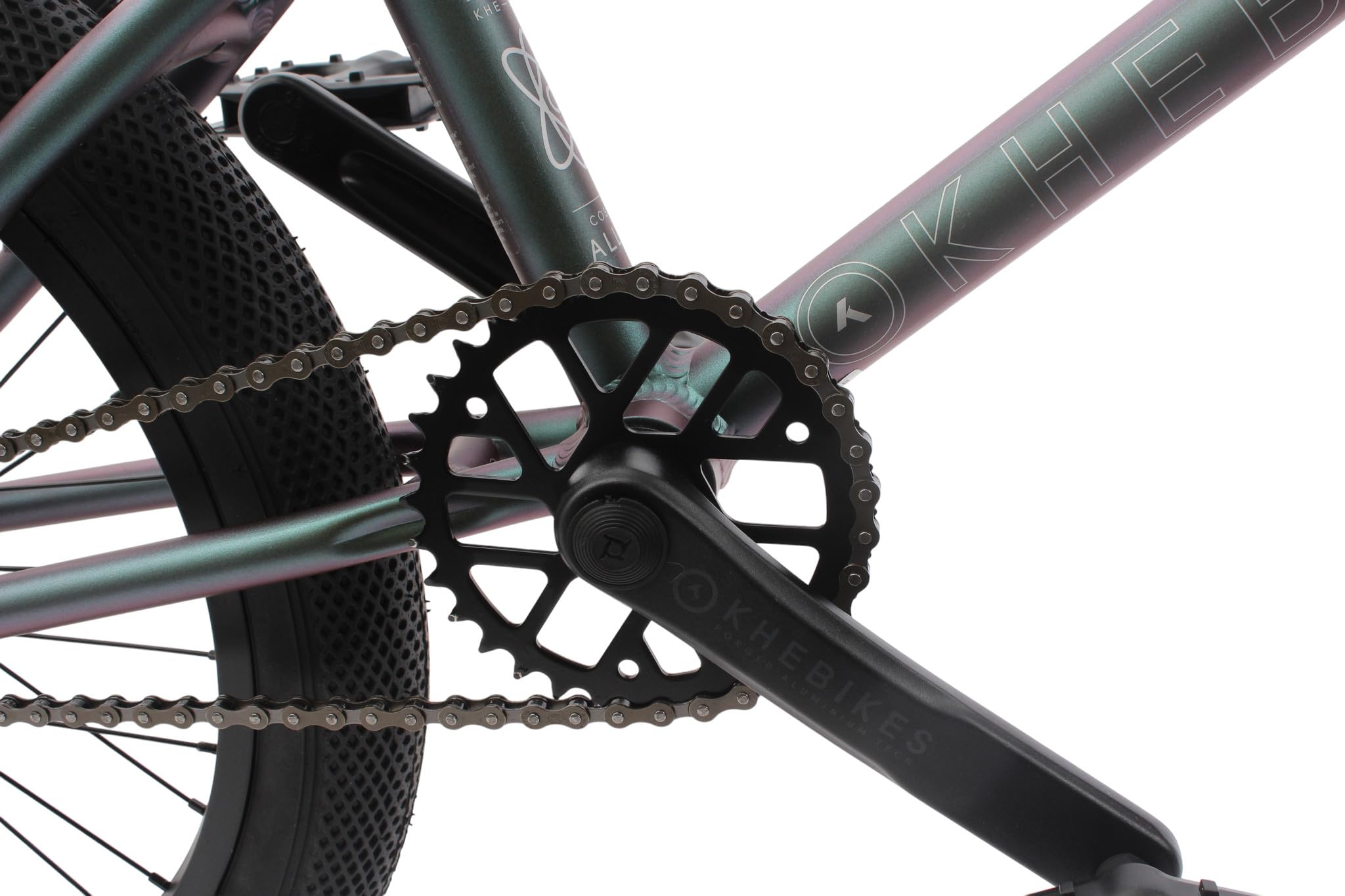 KHEbikes KHE Cosmic AL rower BMX 20" – 10,6 kg – ramka aluminiowa – wirnik Affix – felgi podwójne – Flipflop Zielony – rower BMX dla początkujących – 2025