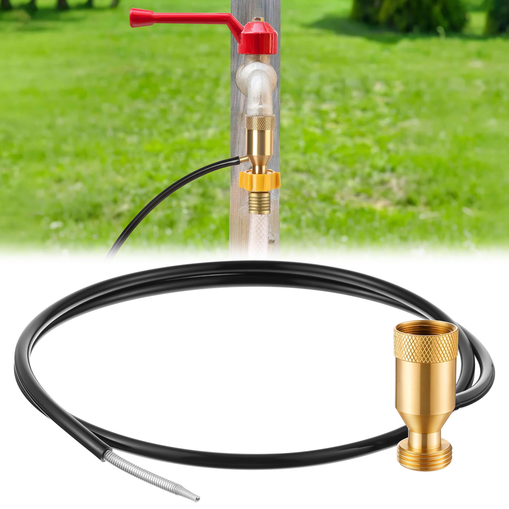 Photo 1 of Ceoighe 1 Pack 3/4'' Hose Siphon Fertilizer Injector, Venturi Automatic Liquid Mixer for Garden Irrigation, Farm & Greenhouse Watering System, Easy Install Fertilizer Dispenser with Silicone Tube