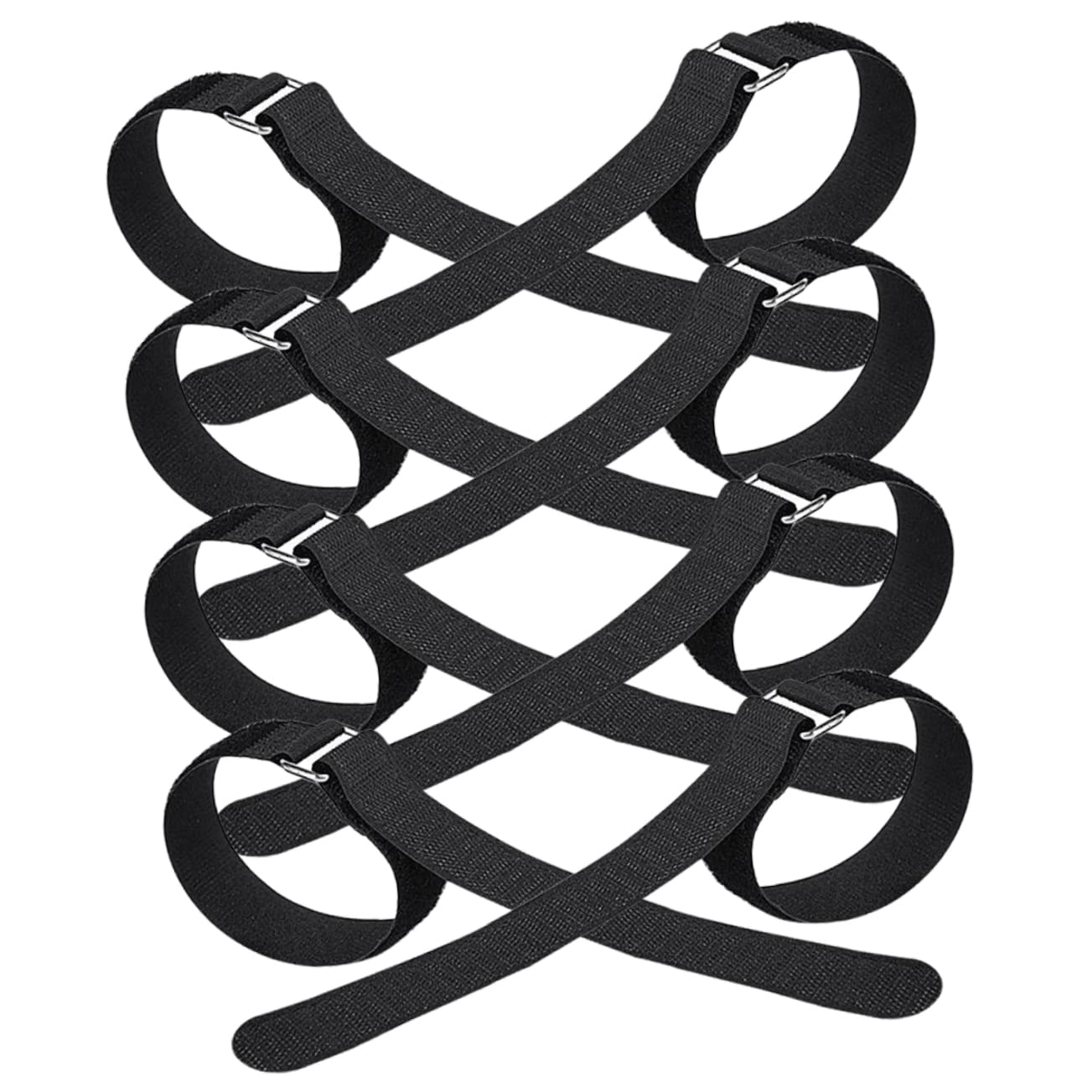 TINEASUR 4pairs - Ice Grippers for Climbing Shoes Lightweight Traction Crampons for Hiking Running and Activities Design Fits Shoe Types