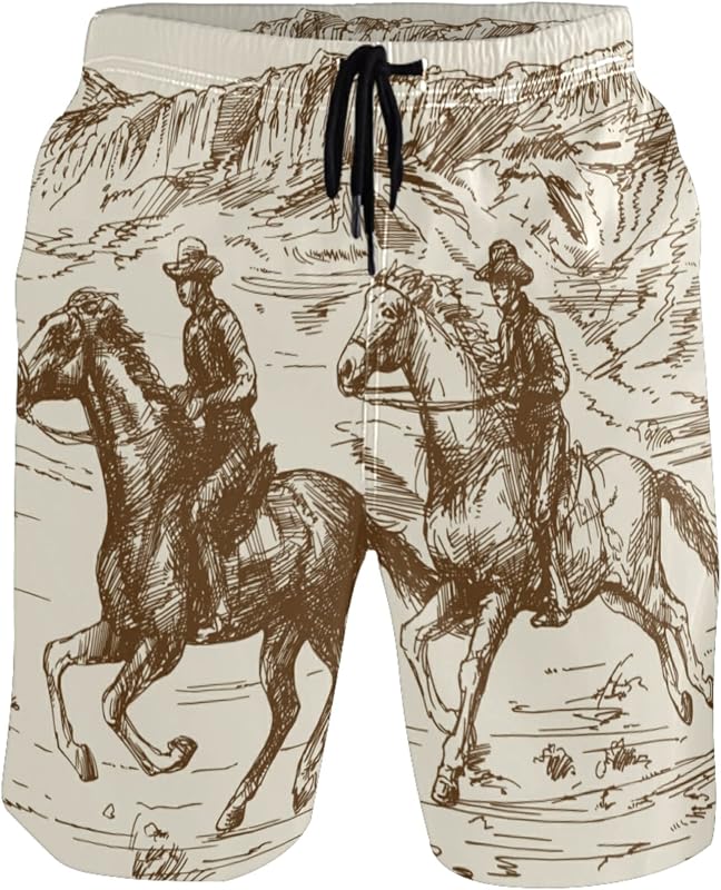 Fashion Funny Style Men's Beach Shorts Swim Trunks Quick Dry Casual Polyester Swim Shorts with Pockets S-XXL
