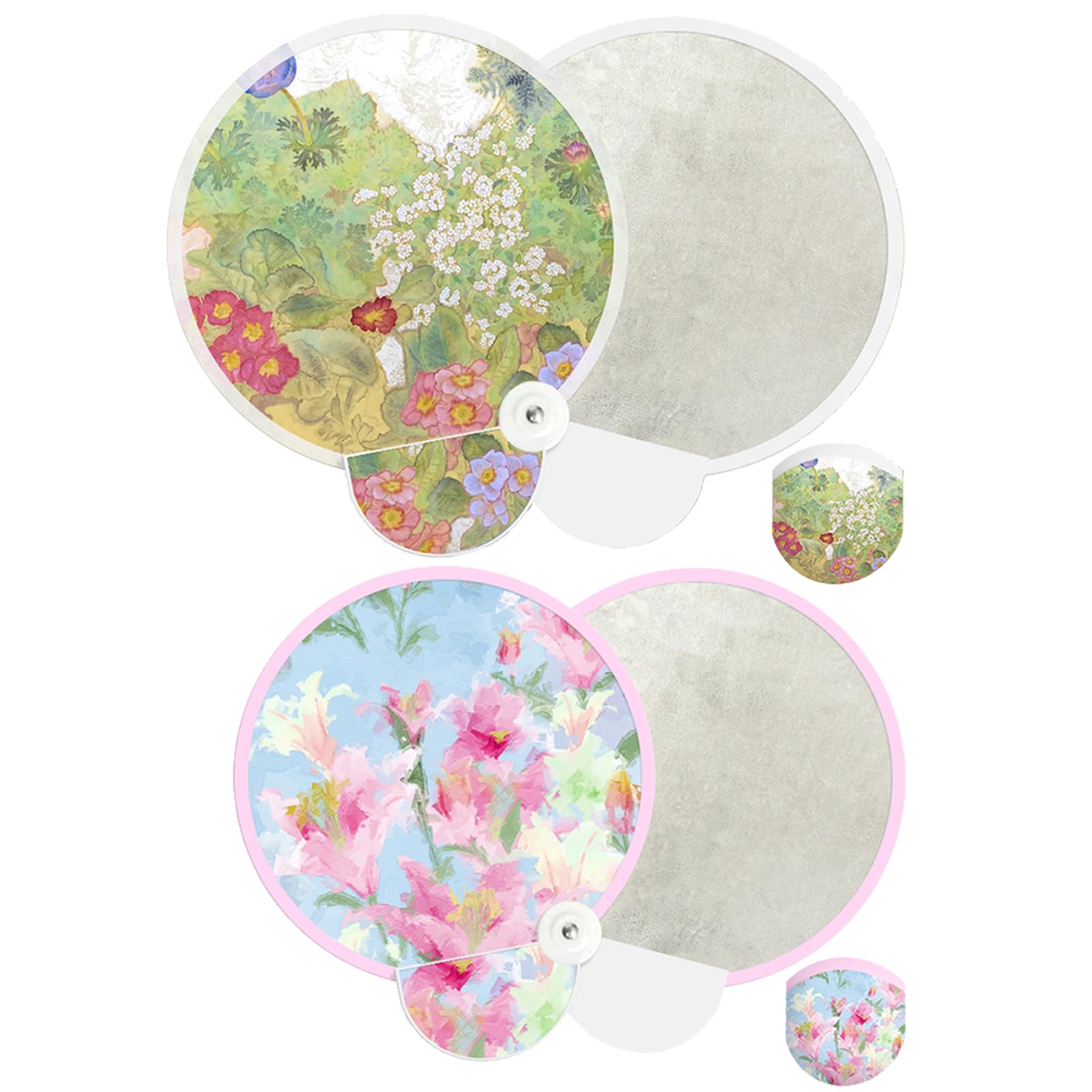 FOSDICK 4 Pcs Eventail Rond Pliant, Pop Up Pliant Éventail