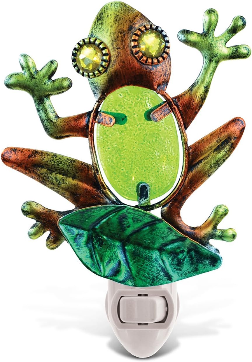 Puzzled Frog Night Light 5.5 Inch Plug in Energy