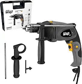 WAP Parafusadeira e Furadeira de Impacto 1/2" EFPI-1000, com Empunhadura Emborracha e Maleta Organizadora, 1000W 127V