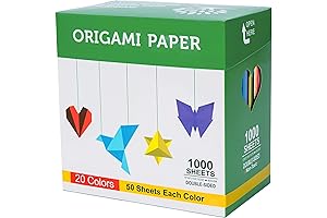 Origami Paper - 160 Sheets of 20 Vibrant Colors