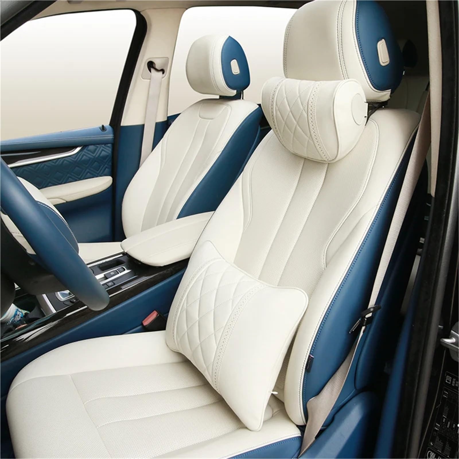 Car Pillow Driving Seat Adatto per Mercedes Adatto per Benz Adatto per Maybach Classe S Poggiatesta per auto Supporto per sedile posteriore Cuscino interno(15)