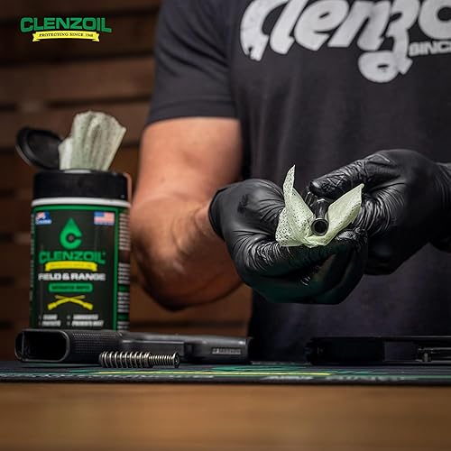 Vista 15 de CLENZOIL Field & Range Single-Use Saturated Gun Oil Wipe Packets Individual CLP Wipes One-Step Gun Cleaning Oil & Lubricant Field Wipes for