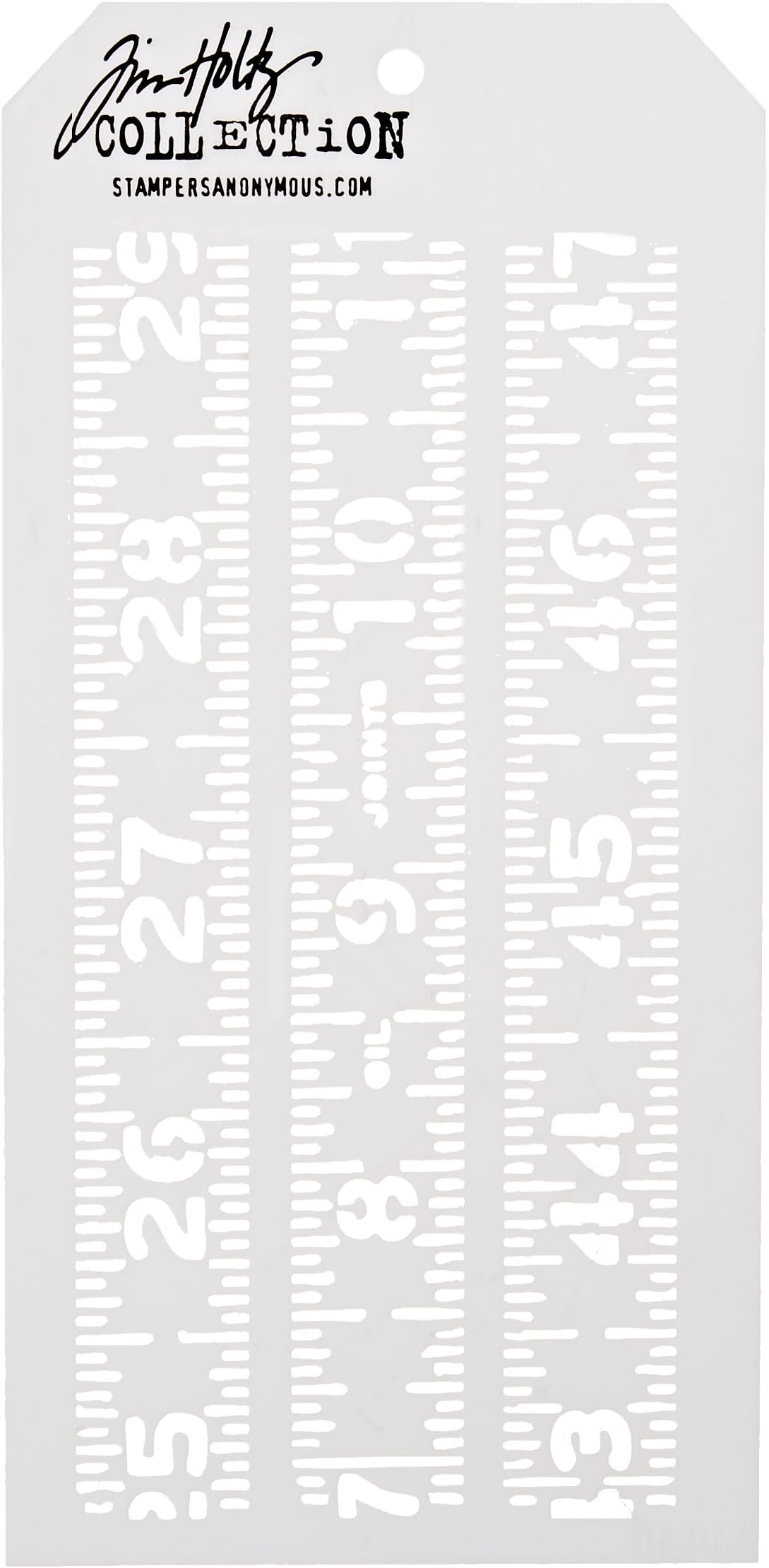 Stampers Anonymous Tim Holtz Layered Stencil, 4.125-Inch by 8.5-Inch, Measured