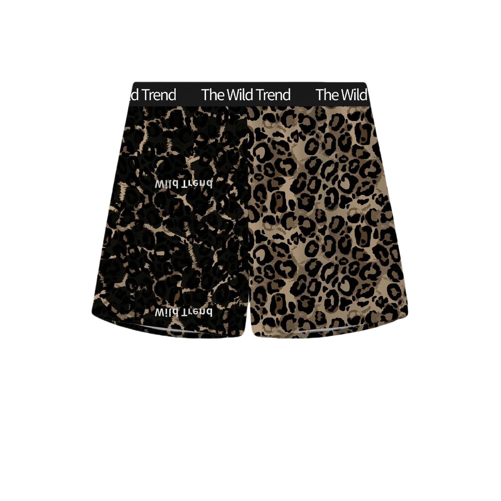 Calzoncillos hombre bóxer sueltos y transpirables con patrón de leopardo
