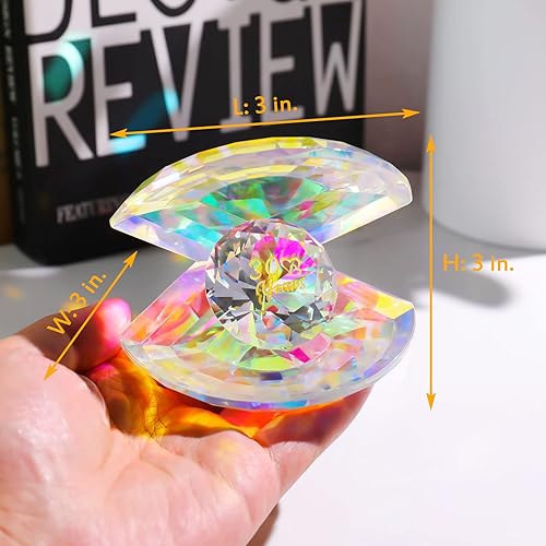 Miniatura 4 de YWHL Figura de cristal de 30 años para esposa, marido, regalo tradicional de 30 aniversario de boda para parejas, regalo creativo de boda de perlas
