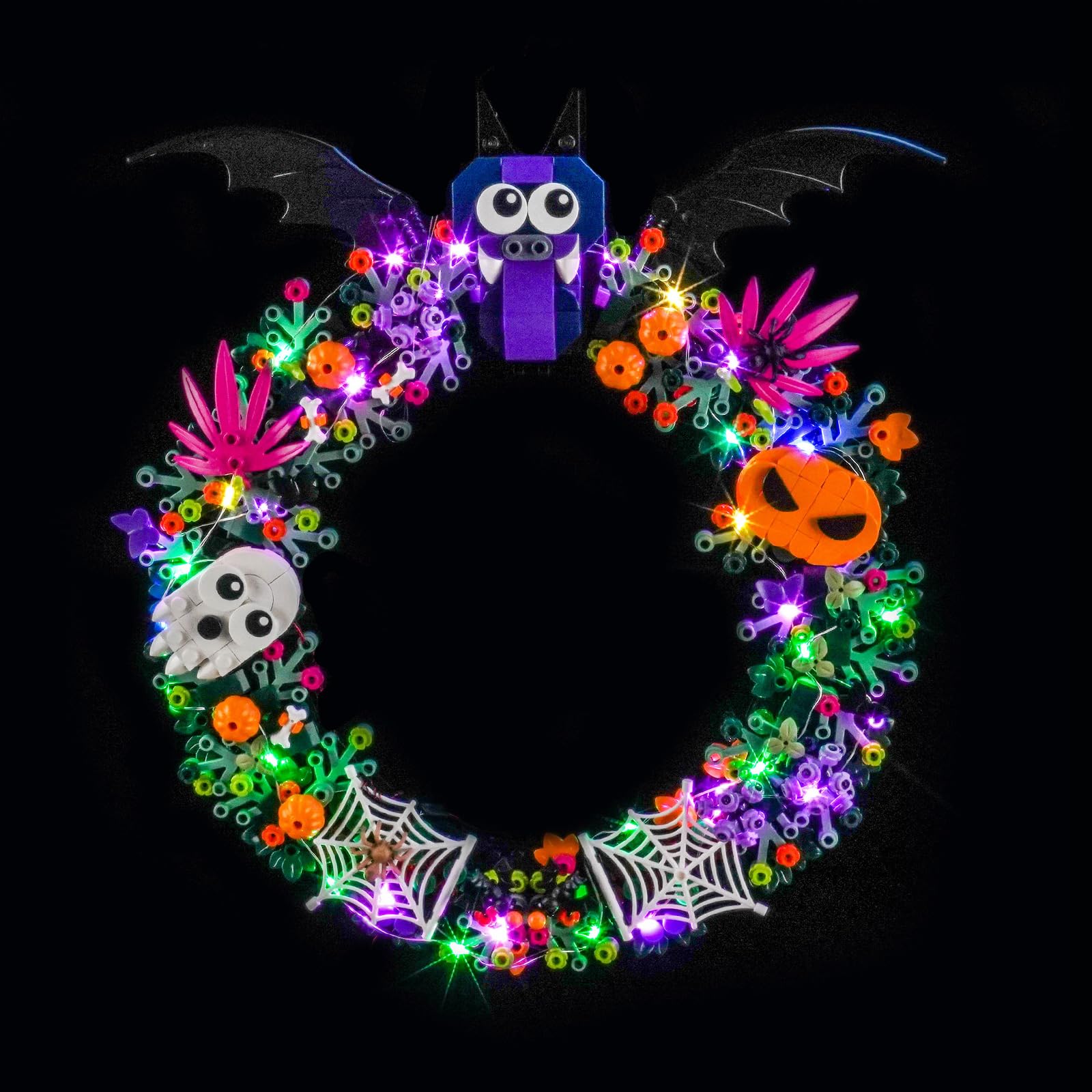Light Kit Compatible with Lego 40825 Halloween Wreath (No Model)