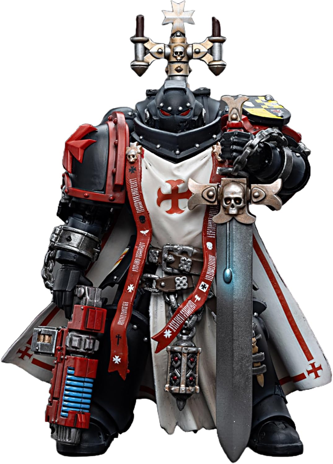 JOYTOY Warhammer 40k 1/18 Action Figure Black Templars Sword Brethren Brother Lombast Collectible Gifts,Toys for Kids 15+ and Adults 5-inch Pre-Order