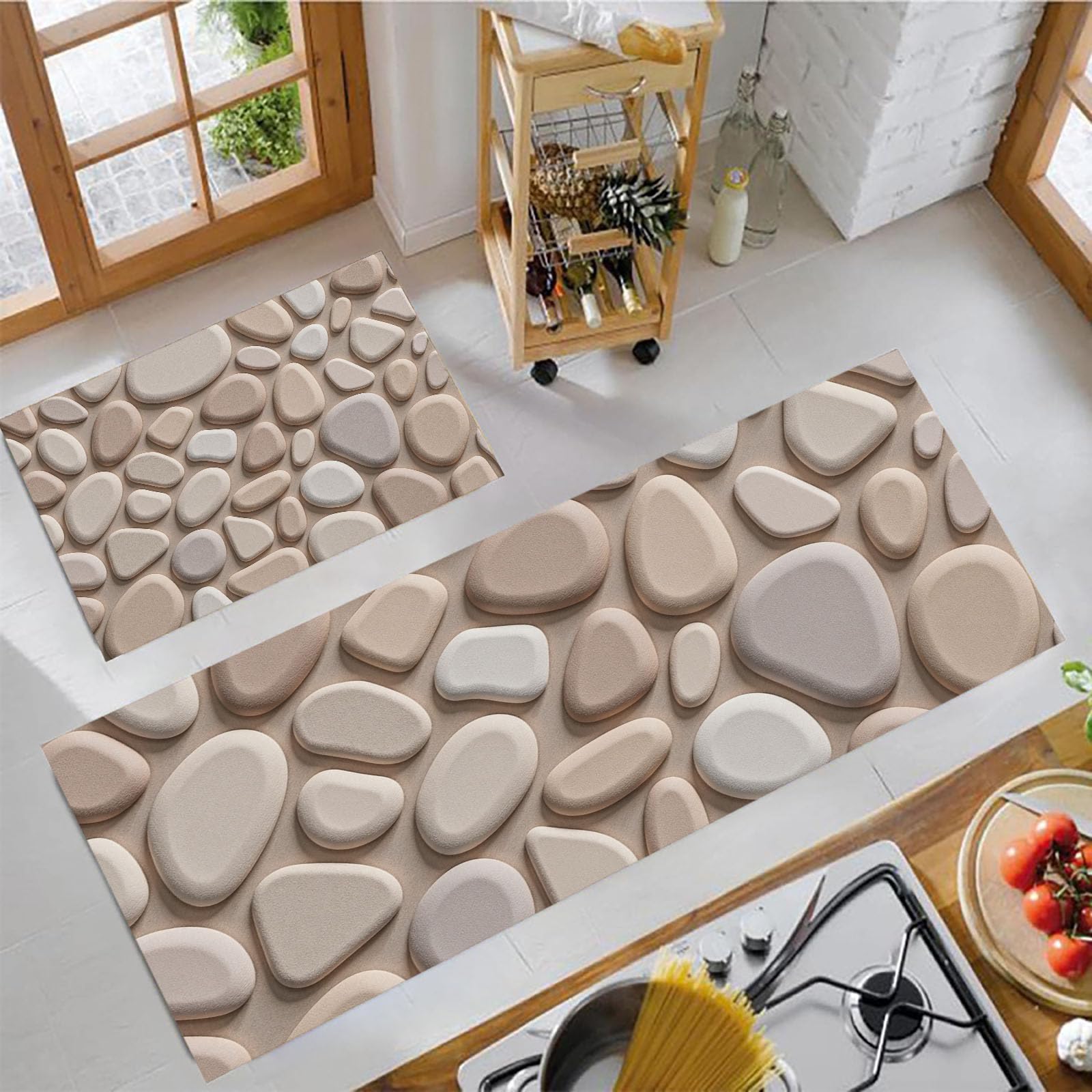 Alfombra de cocina antideslizante para evitar resbalones juego lavable absorbente 43x150cm