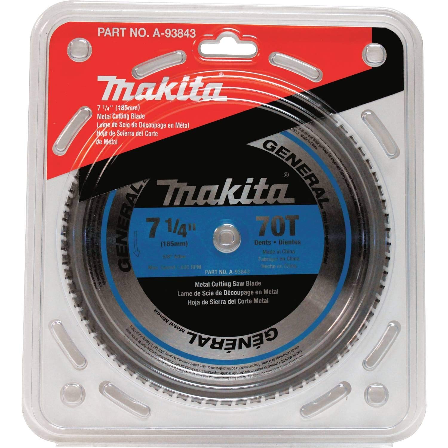 Amazon.co.jp: マキタ 7-1/4インチ 70歯超硬金属切刃 A-93843 : DIY