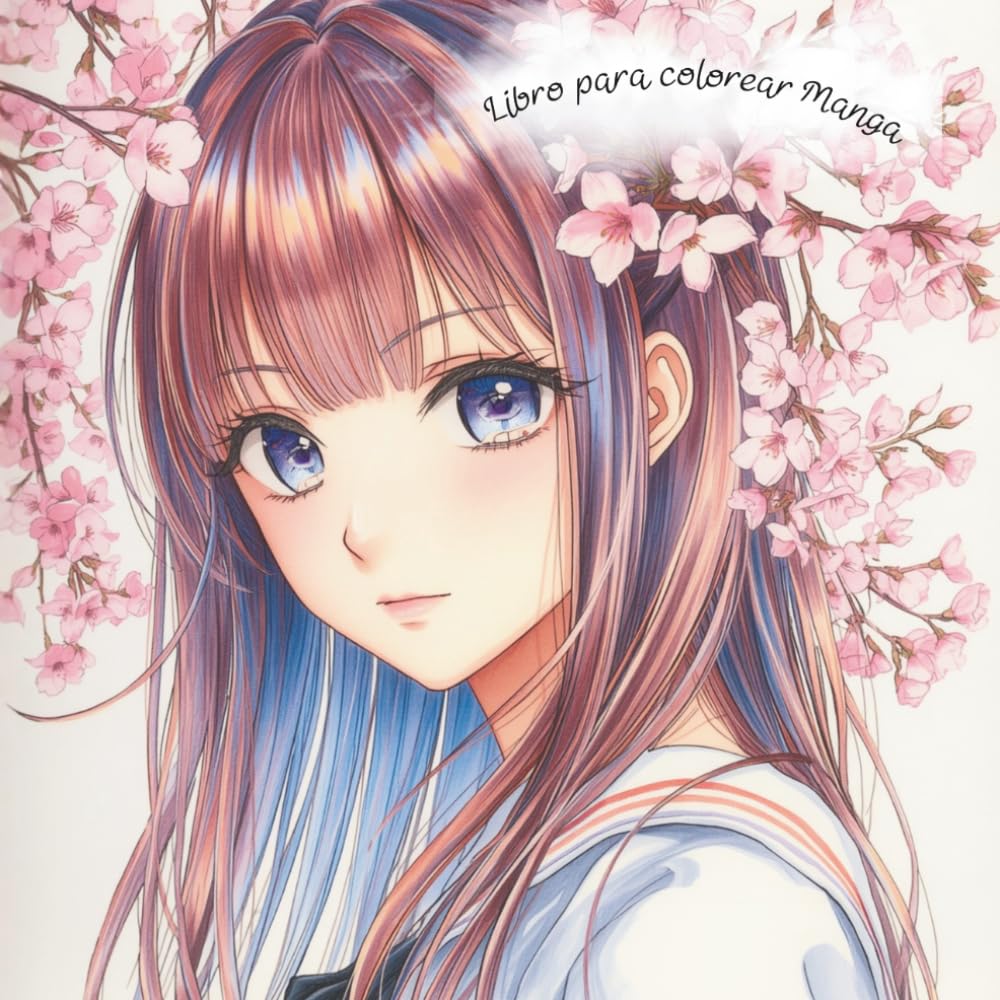 Libro para colorear Manga: 100 dibujos estilo manga, 50 ilustraciones grandes para colorear y 50 pequeñas para calcar (Focus Lab Colorea Kawaii)